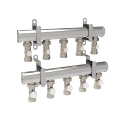 ZOSTAVA PRIEMYSELNÝ ROZDEĽOVAČ / ZBERAČ - S REGULAČNÝMI A UZATVÁRACÍMI ARMATÚRAMI